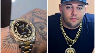 Mawell presumiendo su costoso reloj Rólex en redes sociales. (Captura de pantalla © Mawell- Instagram)