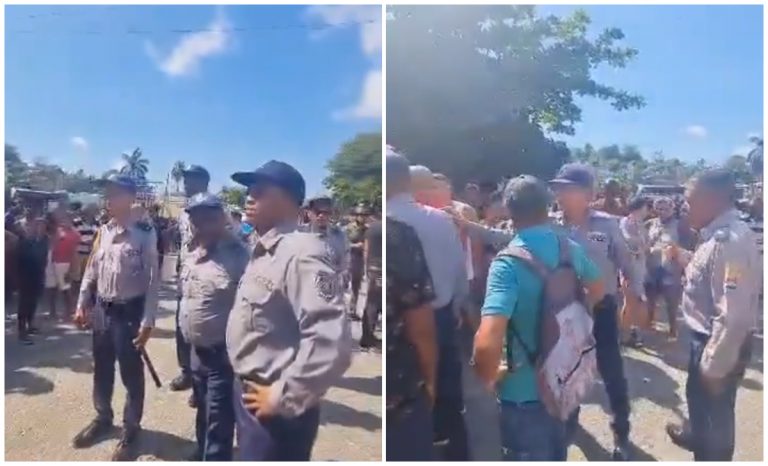 Santiago de Cuba hace frente a la PNR durante protestas