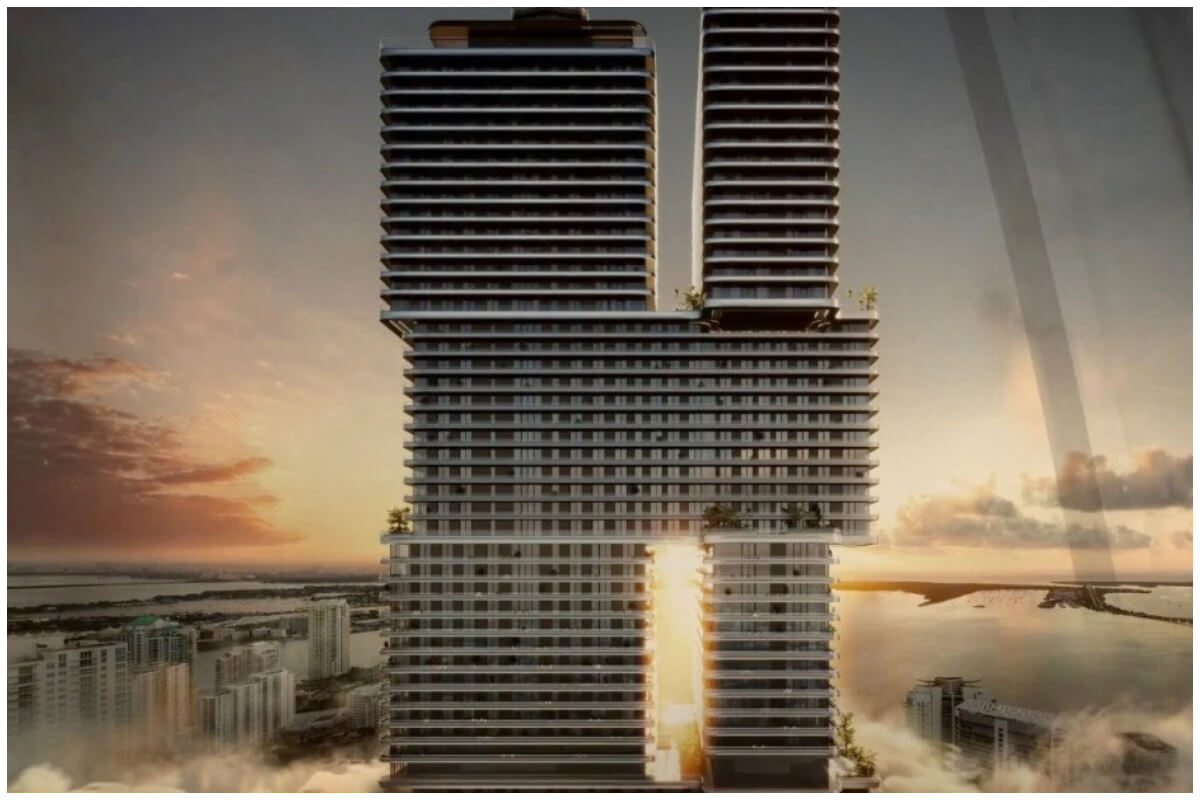 Rascacielos de Mercedes-Benz en forma de cubos, innovador y lujoso. (Captura de pantalla © Mercedes Benz- Vimeo)