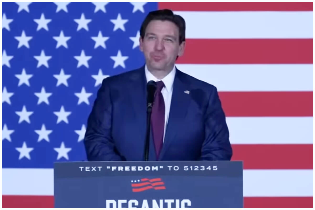 Ron DeSantis, gobernador de Florida, miembro del Partido Republicano. (Captura de pantalla © Ron DeSantis- YouTube)