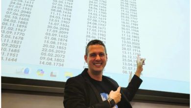 Yusnier Viera 'El Calendario Humano' que puede calcular en segundos en qué día cayó cualquier fecha. (Foto © Periódico Cubano)