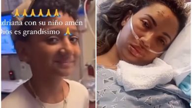 Adriana Hernández y su hijo, la madre cubana cayó en coma y regresó con daño cerebral. (Captura de pantalla © Zurdo MC- Instagram/ AriannaHernándezGoFundMe- TikTok)