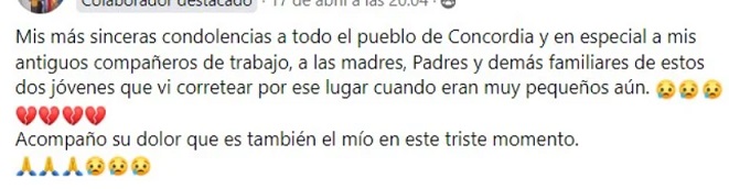 The incident was shared on social networks.  (Screenshot © Maria Estrella Cruz-Facebook)