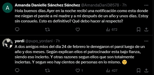 Captura casos parole