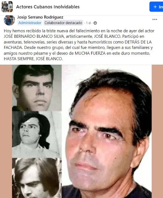 Captura de pantalla josé blanco. (Facebook)