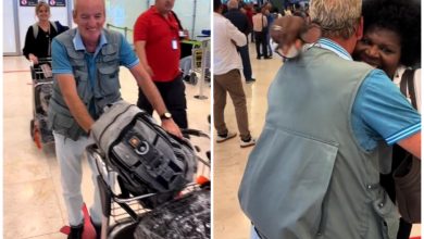 Comediante cubano Alexis Rivera llega a España con su familia. (Captura de pantalla © JorgeDíazValera- TikTok)