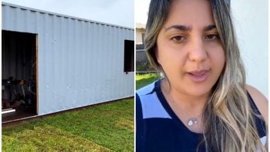 Cubana en Miami armó una casa con un contenedor en su patio. (Captura de pantalla © el.turko.y.la.cubana- TikTok)