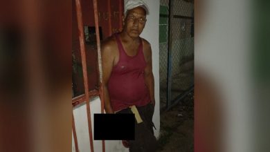 Sujeto deteido por robo en Mayabeque. (Foto © Albert Fonse-Facebook)