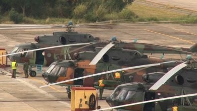 Imagen ilustrativa de algunos de los helicópteros militares de Cuba. (Captura de pantalla © FARVISIÓN-YouTube)