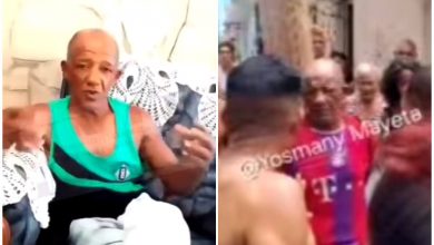 Hombre acusado de robo por error, casi es linchado. (Captura de pantalla © Yosmany Mayeta- Facebook)