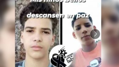 Imagen de los menores fallecidos en Camagüey. (Foto © Luis Enrique Perdomo Silva-Twitter)