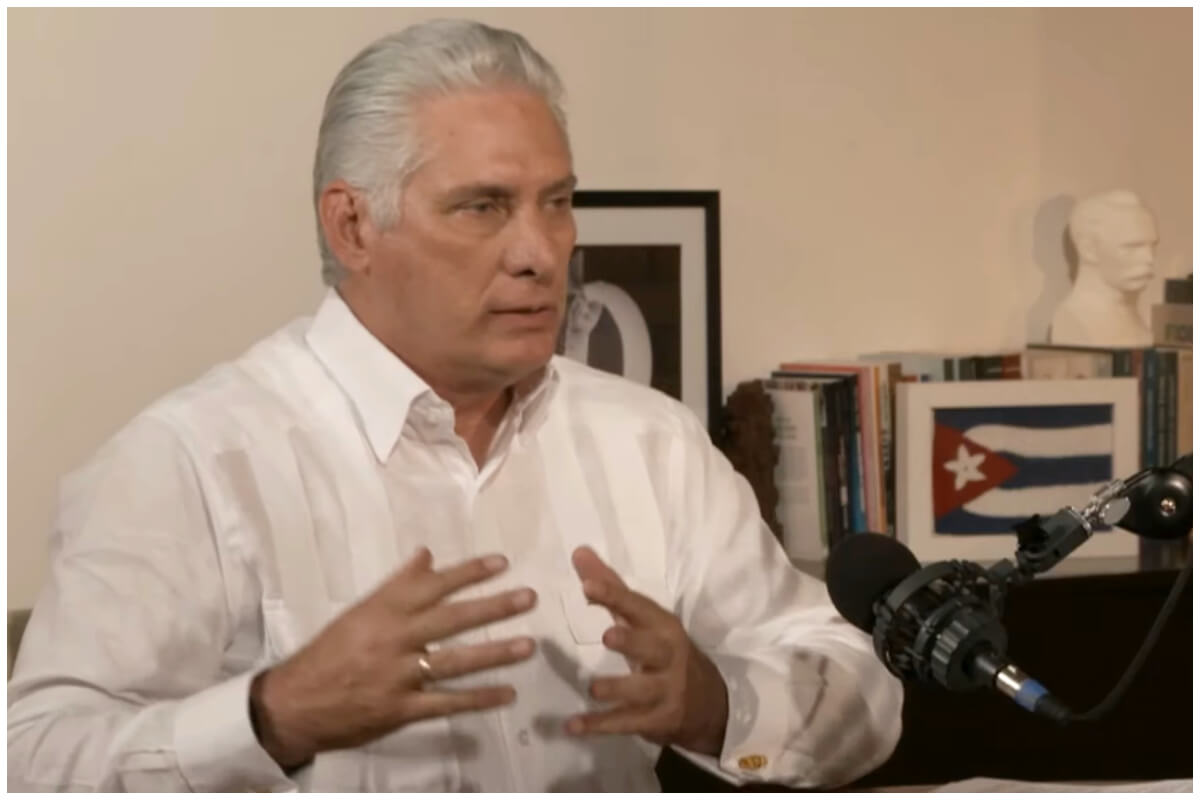 Miguel Díaz-Canel, culpa a los ciudadanos de todas las carencias en Cuba. (Captura de pantalla © Presidencia de Cuba- YouTube)