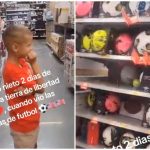 Niño cubano ve por primera vez una tienda de EEUU. (Captura de pantalla © milagrosnavarro2680- TikTok)