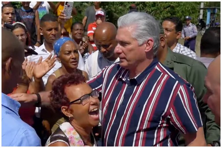 Cubana “de a pie” le asegura a Díaz-Canel que en Baracoa “sí hay comida”