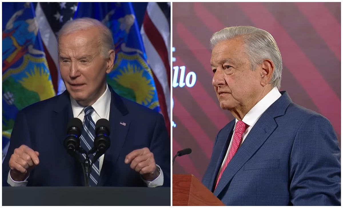 Imagen ilustrativa de los presidentes de EEUU y México. (Captura de pantalla © The White House-YouTube y Andrés Manuel López Obrador-YouTube)