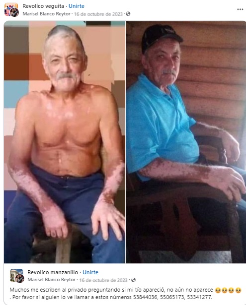 Una de las peticiones iniciales compartidas el año pasado. (Captura de pantalla © Marisel Blanco Reytor-Facebook)