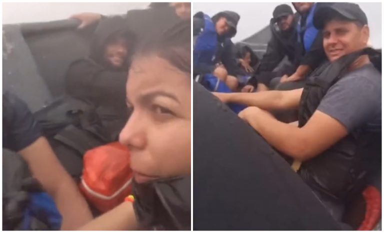 Balsera cubana comparte las impactantes imágenes de su travesía por mar