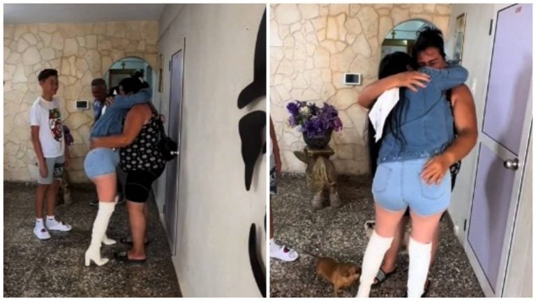 ¡Emotivo! Cubana con 9 años en Miami se reencuentra con su madre en Cuba
