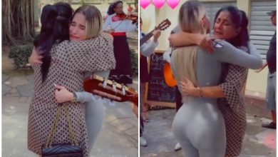Cubana se reencuentra con su mamá. (Captura de pantalla © Nairo_nicole- TikTok)