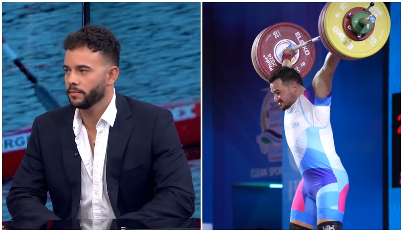 El equipo olímpico de refugiados para París 2024 contará con dos cubanos. (Captura de pantalla © AmericaTeVe Miami-YouTube y British Weight Lifting-Facebook)