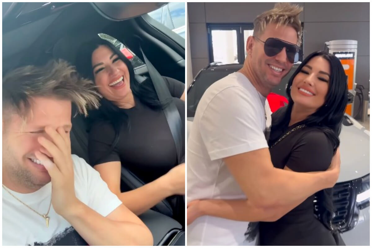 Heydy González y Eddy Borges compraron un nuevo auto en Miami. (Captura de pantalla © Eddyborgesmusic- Instagram)