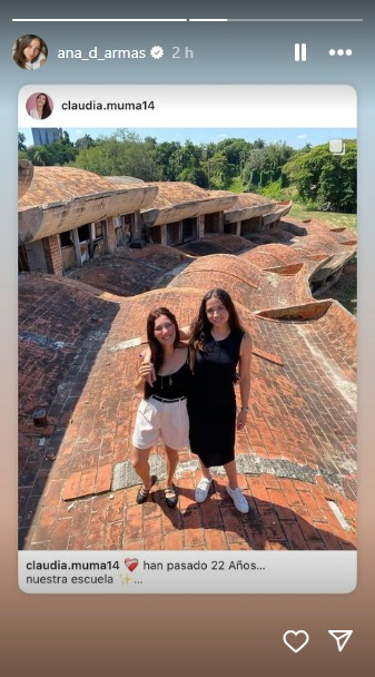 Historias Claudia Muma y Ana de Armas. (Instagram)