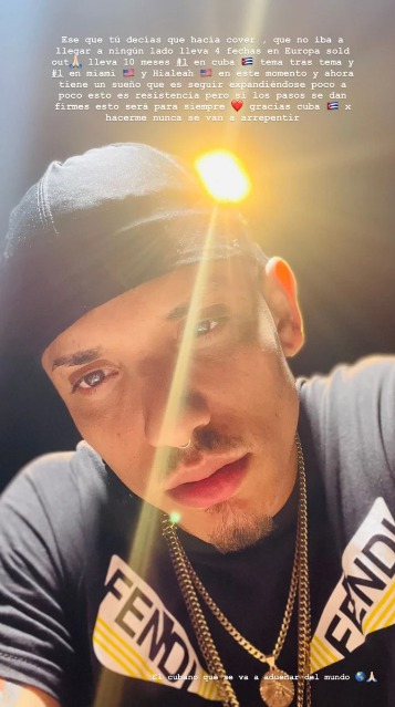 Historias Oniel Bebeshito. (Instagram)