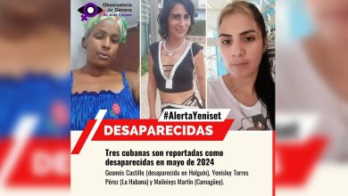 Imagen de las tres cubanas reportadas como desaparecidas. (Foto © alas_tensas-Instagram)