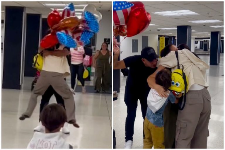 Esposa de Oniel Bebeshito llega a Miami ¡Vive emotivo reencuentro!
