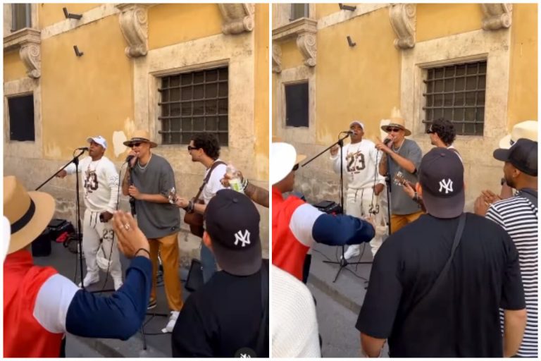 Oniel Bebeshito enciende Roma con concierto callejero improvisado