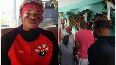 Velorio de Daniel Colás en Santiago de Cuba. (Foto Facebook © Reynier Batista/ Yosmani Mayeta Labrada)