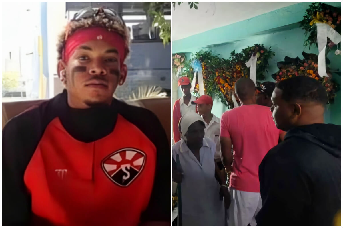 Velorio de Daniel Colás en Santiago de Cuba. (Foto Facebook © Reynier Batista/ Yosmani Mayeta Labrada)