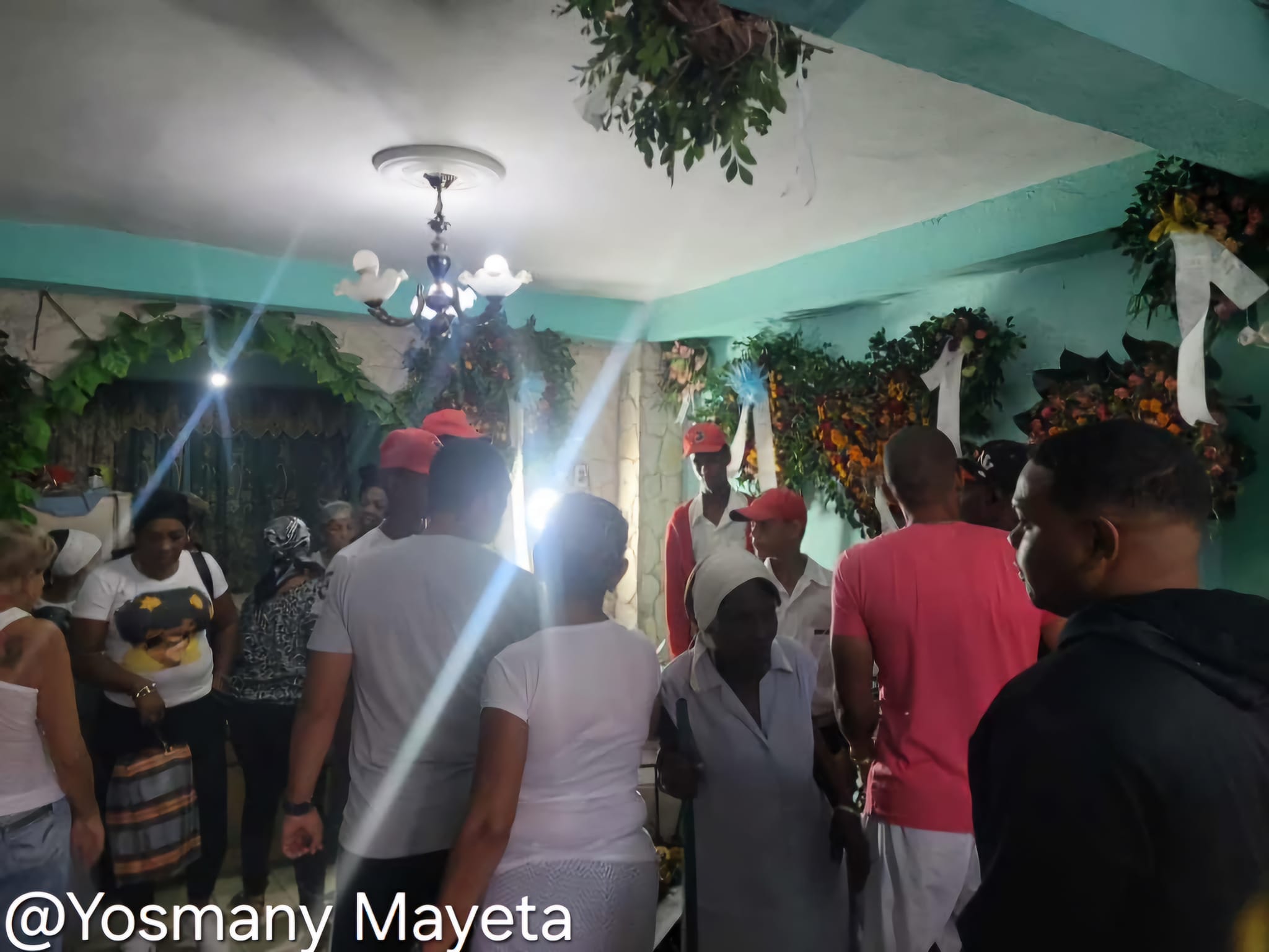 Velorio del joven Daniel Colás en Santiago de Cuba (Foto © Yosmany Mayeta Labrada- Facebook)