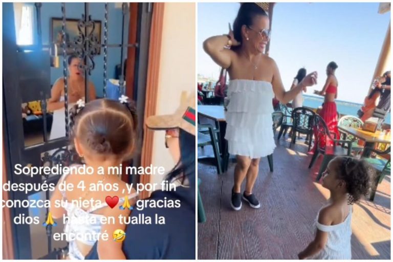 Cubana sorprende a su mamá en Cuba tras 4 años: “¡Conoció a su nieta!”