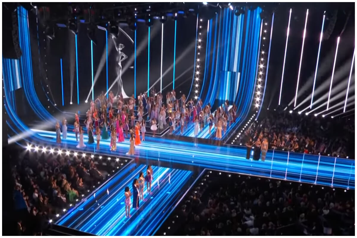 Concursantes de Miss Universo. Solo la ganadora mundial lleva el título de Miss Universo, aquí se elegiría a Miss Cuba. (Captura de pantalla © Miss Universe- YouTube)