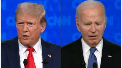Donald Trump por el Partido Republicano y Joe Biden por el Demócrata se enfrentaron. (Captura de pantalla © Noticias Telemundo- YouTube)