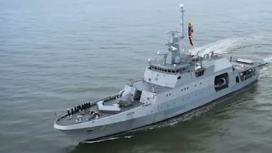Imagen ilustrativa de un barco de la Armada de Colombia. (Captura de pantalla © WevInfomil-YouTube)