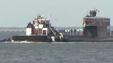 Imagen ilustrativa del submarino estadounidense USS Helena. (Captura de pantalla © WAVY TV 10-YouTube)