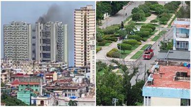 Incendio en edificios Girón. (Captura de pantalla © Julio Gonpagés-Facebook)