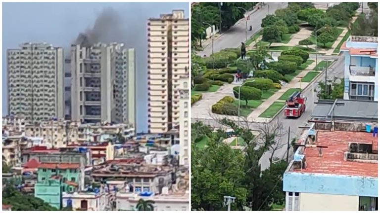 La Habana: se registra un incendio en los edificios Girón