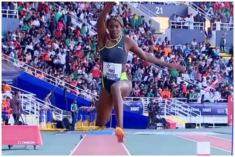 Cubana Leyanis Pérez se lleva el oro en la Liga Diamante de Atletismo en Suecia