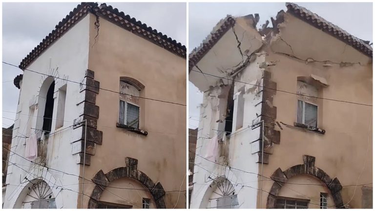 En video: momento exacto del derrumbe de una vivienda en La Habana