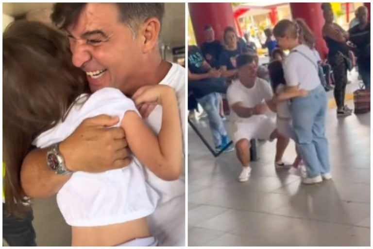 Niña cubana en EEUU viaja a Cuba y abraza a su padre por primera vez