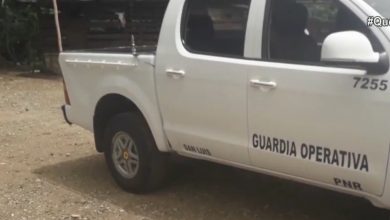 Patrulla de la PNR en San Luis, Santiago de Cuba. (Captura de pantalla © Canal Caribe-YouTube)