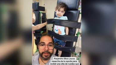 Piden ayuda para entregar silla de ruedas a una niña que lo necesita en Holguín. (Captura de pantalla © nioreportandouncrimen-Instagram)