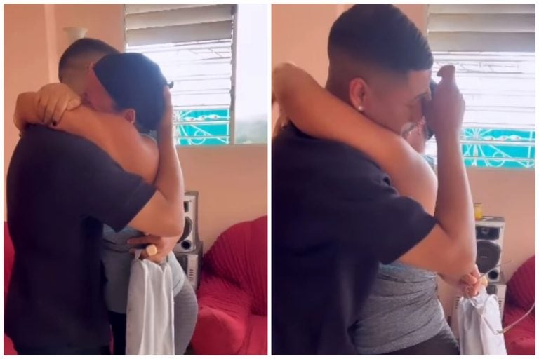 Rey Tony se reencuentra con su madre en Cuba tras 2 años sin verla