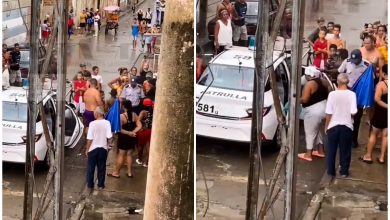Vecinos acorralan a estafadora en Santiago de Cuba. (Captura de pantalla © Yosmany Mayeta Labrada-Facebook)