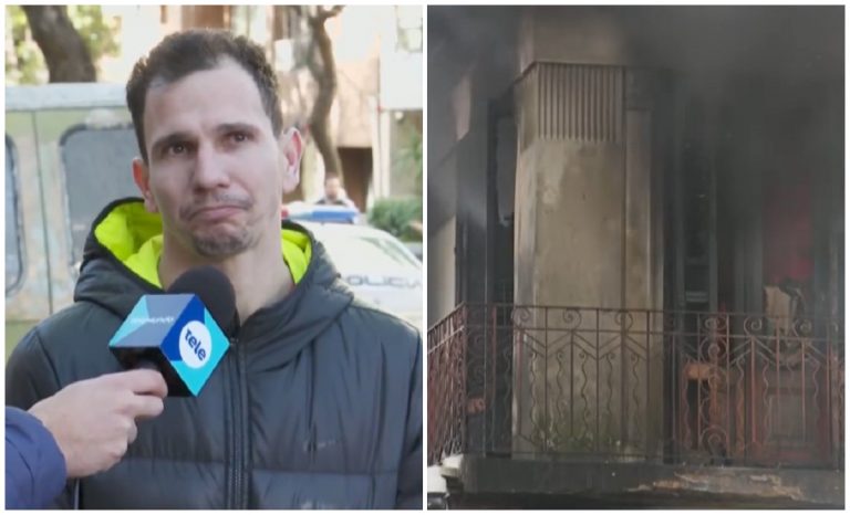 Familia cubana lo perdió todo tras un voraz incendio en Uruguay
