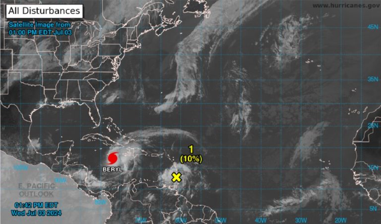 Insmet advierte sobre mal tiempo al oriente de Cuba por el huracán Beryl