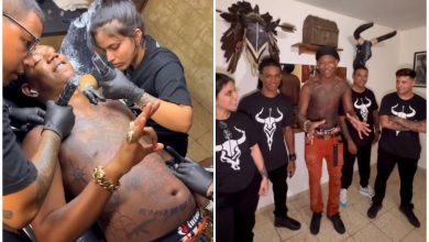 Ja Rulay se tatúa con excéntrica técnica de moda. (Captura de pantalla © Ja_rulay- Instagram)